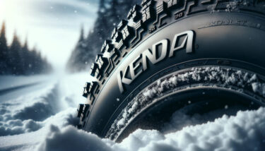 「KENDA」と印字されたスタッドレスタイヤ